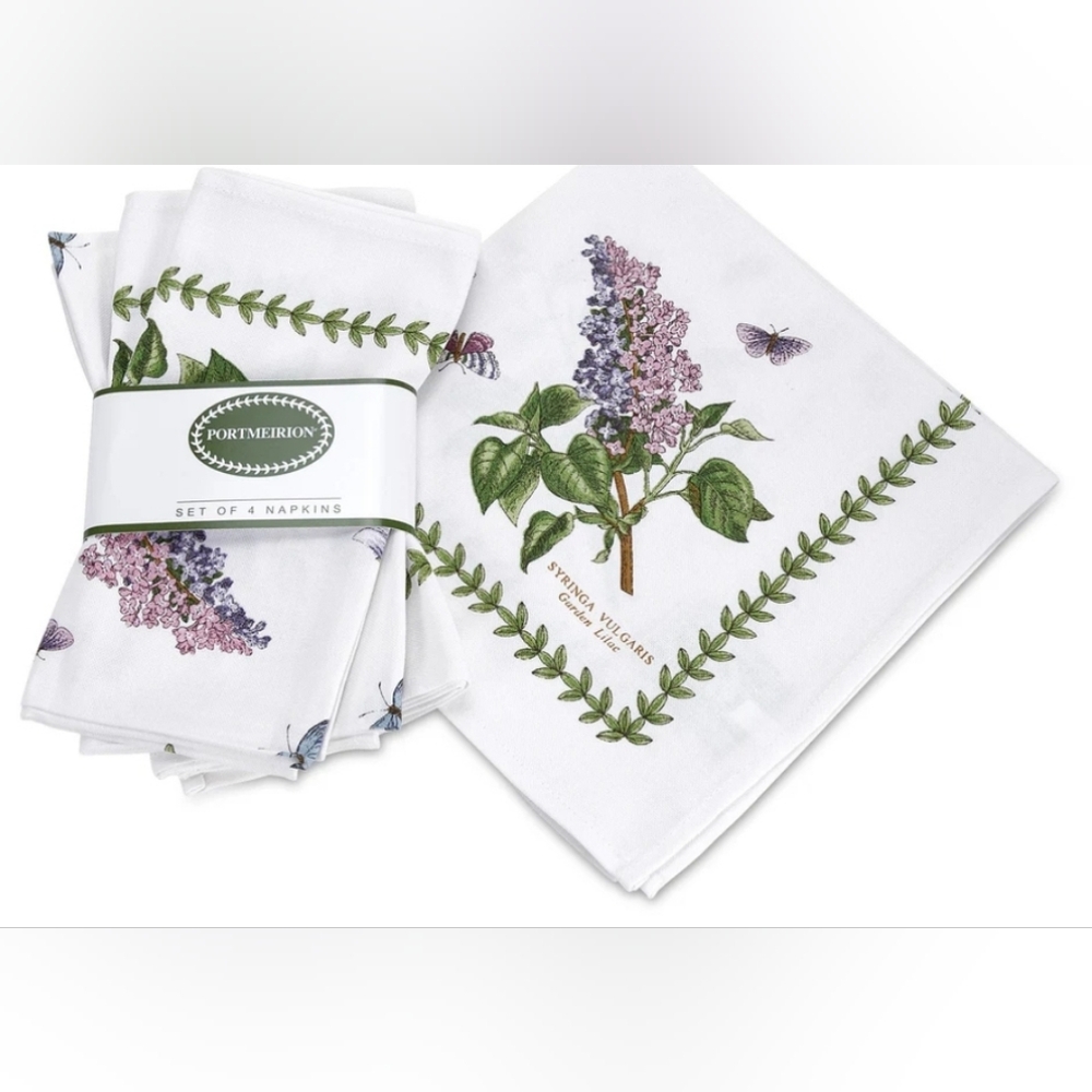 Portmeirion Botanical Garden placements and napkins.4 of each. Never used NWOT